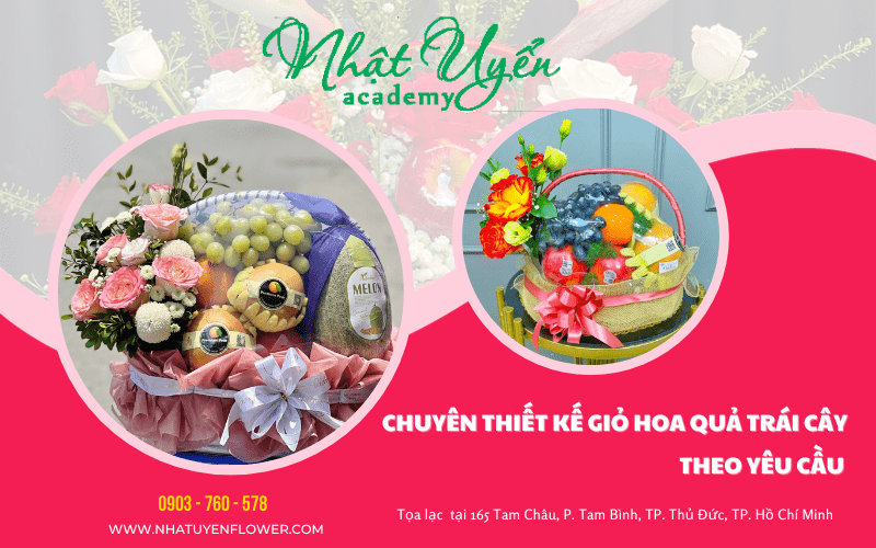 giỏ hoa quả trái cây