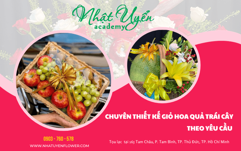 giỏ hoa quả trái cây