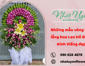 Những mẫu vòng hoa, lẵng hoa Lan Hồ Điệp Kính Viếng đẹp, giao hoa nhanh tại Thủ Đức