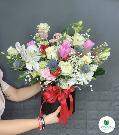  Giỏ Hoa Chúc Mừng HCM-0010