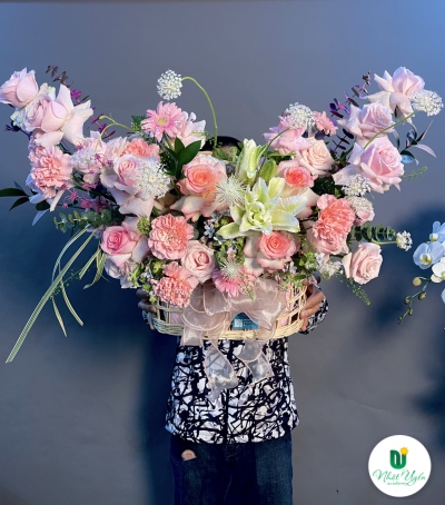 Giỏ Hoa Tươi Chúc Mừng - 07